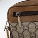 GUCCI GG Plus Supreme Clutch Bag PVC Beige Gold Auth 180134-14