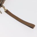 GUCCI GG Plus Supreme Clutch Bag PVC Beige Gold Auth 180134-7