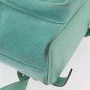 GUCCI Bamboo Backpack Suede Light Blue Gold 003 1998 0030 Auth 180137A-14