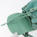 GUCCI Bamboo Backpack Suede Light Blue Gold 003 1998 0030 Auth 180137A-20