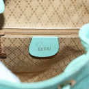 GUCCI Bamboo Backpack Suede Light Blue Gold 003 1998 0030 Auth 180137A-21