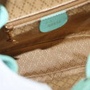 GUCCI Bamboo Backpack Suede Light Blue Gold 003 1998 0030 Auth 180137A-22