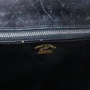 GUCCI Shoulder Bag Leather Black Gold Auth 180143-19