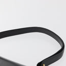 GUCCI Shoulder Bag Leather Black Gold Auth 180143-14