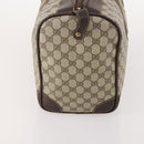 GUCCI GG Supreme Web Sherry Line Boston Bag PVC Beige Red Auth 180146-3