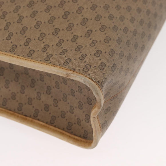 GUCCI Micro GG Supreme Tote Bag PVC 2way Beige Gold 002 904 0556 Auth 180147