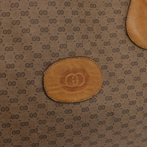 GUCCI Micro GG Supreme Tote Bag PVC 2way Beige Gold 002 904 0556 Auth 180147