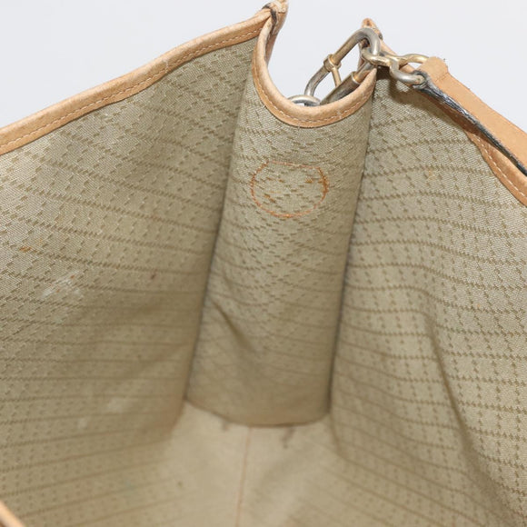 GUCCI Micro GG Supreme Tote Bag PVC 2way Beige Gold 002 904 0556 Auth 180147