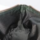 GUCCI GG Canvas Accessory Pouch Beige Silver 141809 Auth 180149-19