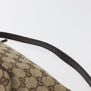 GUCCI GG Canvas Accessory Pouch Beige Silver 141809 Auth 180149-8