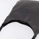 PRADA Shoulder Bag Leather Gray Silver Auth 180150-6