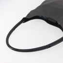 PRADA Shoulder Bag Leather Gray Silver Auth 180150-7