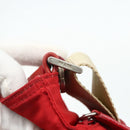 PRADA Shoulder Bag Nylon Red Silver Auth 180151A-18
