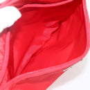 PRADA Shoulder Bag Nylon Red Silver Auth 180151A-22