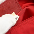 PRADA Shoulder Bag Nylon Red Silver Auth 180151A-12
