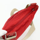 PRADA Shoulder Bag Nylon Red Silver Auth 180151A-6