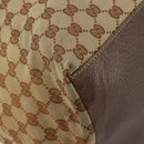 GUCCI GG Canvas Web Sherry Line Tote Bag Beige Red Green 131231 Auth 180154-13