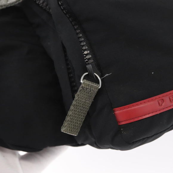PRADA Sport Gürteltasche Nylon Schwarz Silber Auth 180159A