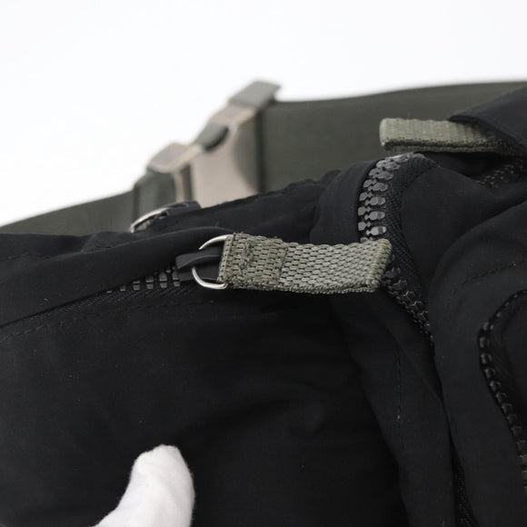 PRADA Sport Gürteltasche Nylon Schwarz Silber Auth 180159A