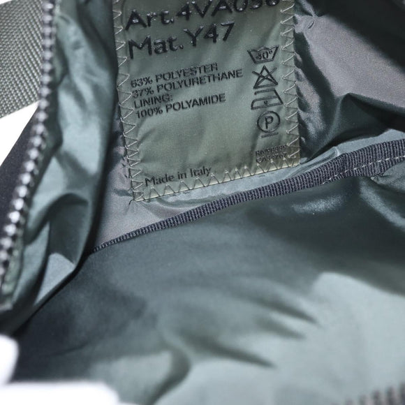 PRADA Sport Gürteltasche Nylon Schwarz Silber Auth 180159A