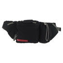 PRADA Sport Gürteltasche Nylon Schwarz Silber Auth 180159A-13