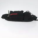 PRADA Sport Gürteltasche Nylon Schwarz Silber Auth 180159A-5