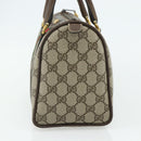 GUCCI GG Supreme Web Sherry Line Hand Bag PVC Beige Gold 39 02 006 Auth 180161-5