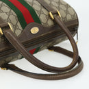 GUCCI GG Supreme Web Sherry Line Hand Bag PVC Beige Gold 39 02 006 Auth 180161-7