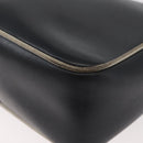 CELINE Shoulder Bag Leather Black Gold Auth 180163-17