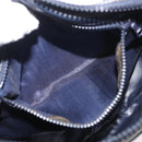 CELINE Shoulder Bag Leather Black Gold Auth 180163-10