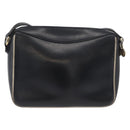 CELINE Shoulder Bag Leather Black Gold Auth 180163-2