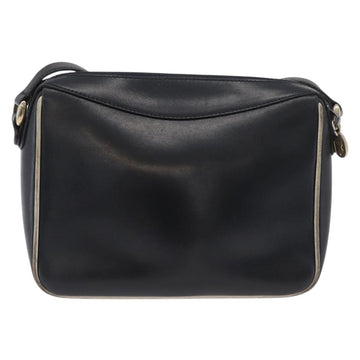 CELINE Shoulder Bag Leather Black Gold Auth 180163 - 0