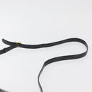 CELINE Shoulder Bag Leather Black Gold Auth 180163-14