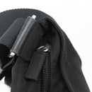 PRADA Shoulder Bag Nylon Black Silver Auth 180168-16