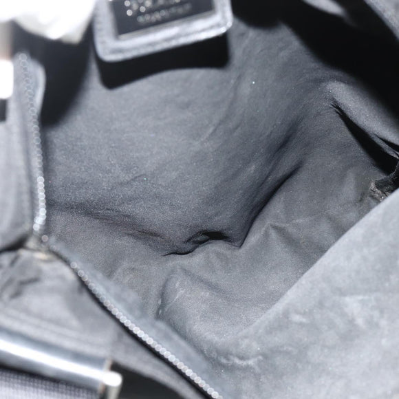 PRADA Shoulder Bag Nylon Black Silver Auth 180168
