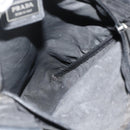 PRADA Shoulder Bag Nylon Black Silver Auth 180168-19