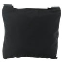 PRADA Shoulder Bag Nylon Black Silver Auth 180168-3