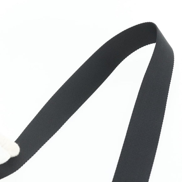 PRADA Shoulder Bag Nylon Black Silver Auth 180168