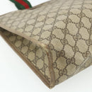 GUCCI GG Supreme Web Sherry Line Tote Bag PVC Beige Red 89 02 997 Auth 180169-13