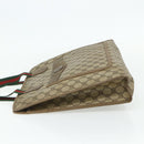 GUCCI GG Supreme Web Sherry Line Tote Bag PVC Beige Red 89 02 997 Auth 180169-4