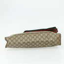 GUCCI GG Supreme Web Sherry Line Tote Bag PVC Beige Red 89 02 997 Auth 180169-9
