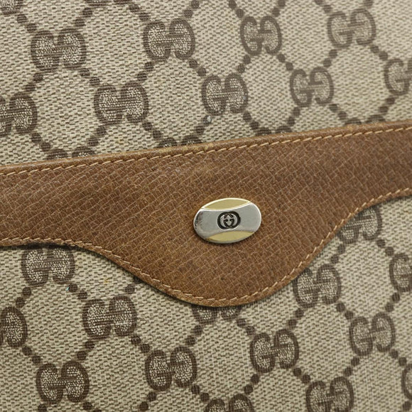GUCCI GG Supreme Web Sherry Line Tote Bag PVC Beige Red 40 02 003 Auth 180170