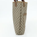 GUCCI GG Supreme Web Sherry Line Tote Bag PVC Beige Red 40 02 003 Auth 180170-3