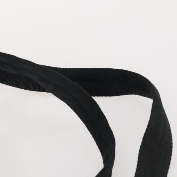 PRADA Rugzak Nylon Zwart Zilver Auth 180173
