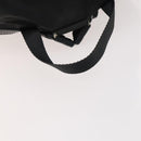 PRADA Rugzak Nylon Zwart Zilver Auth 180173-7