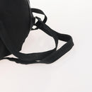 PRADA Rugzak Nylon Zwart Zilver Auth 180173-8