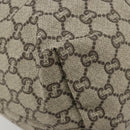 GUCCI GG Plus Supreme Web Sherry Line Tote Bag PVC Beige Gold Red Auth 180174-11