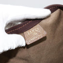 GUCCI GG Plus Supreme Web Sherry Line Tote Bag PVC Beige Gold Red Auth 180174-16