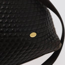 BALLY Chain Tote Bag Leather Brown Gold Auth 180178-15