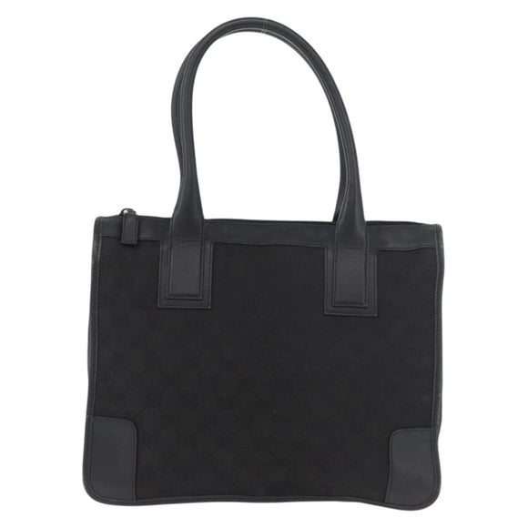GUCCI GG Canvas Hand Bag Black Gold 000 0855 Auth 180179